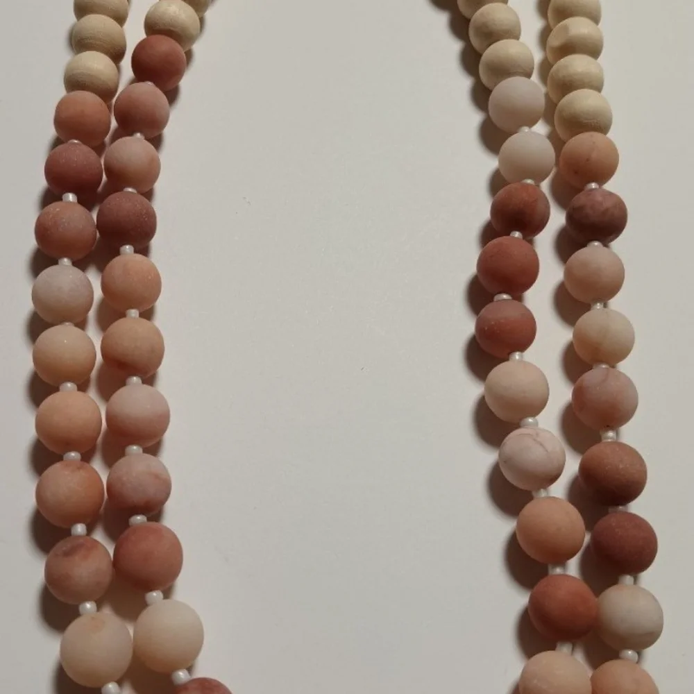 COLDWATER CREEK PINK MULTI BEADED NECKLACE - Picture 3 of 6